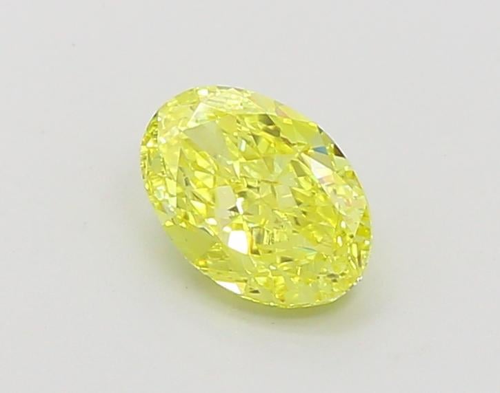 1.02 Ct. Fancy Intense Yellow Oval Lab Grown Diamond
