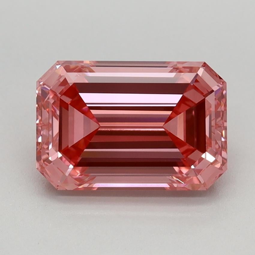 1.59 Ct. Fancy Vivid Pink Emerald Lab Grown Diamond