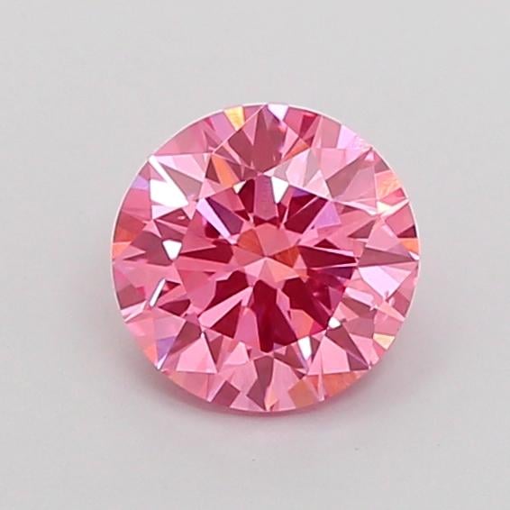 1.01 Ct. Fancy Vivid Pink Round Lab Grown Diamond