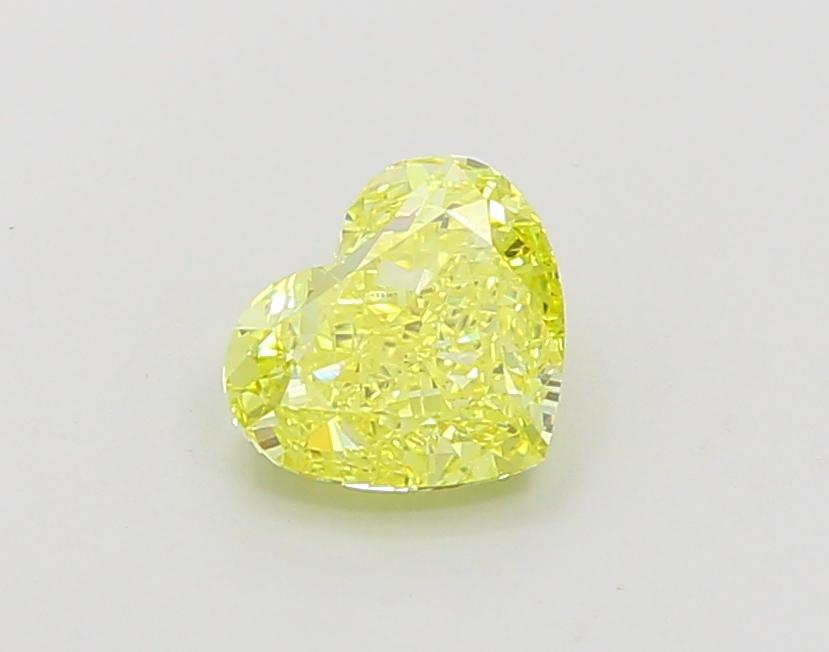 1.22 Ct. Fancy Vivid  Yellow Heart Lab Grown Diamond