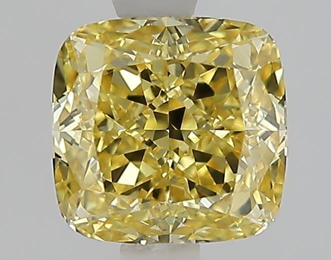 1.60 Ct. Fancy Intense  Yellow Cushion Lab Grown Diamond