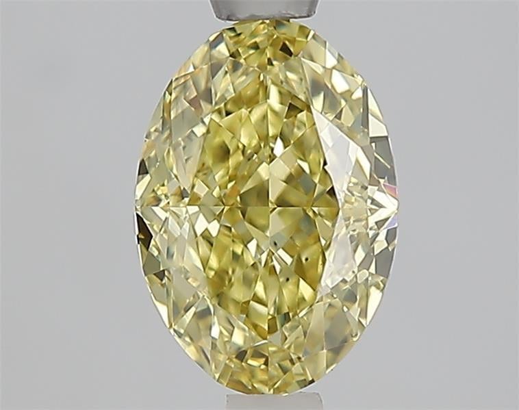 1.58 Ct. Fancy Intense  Yellow Oval Lab Grown Diamond