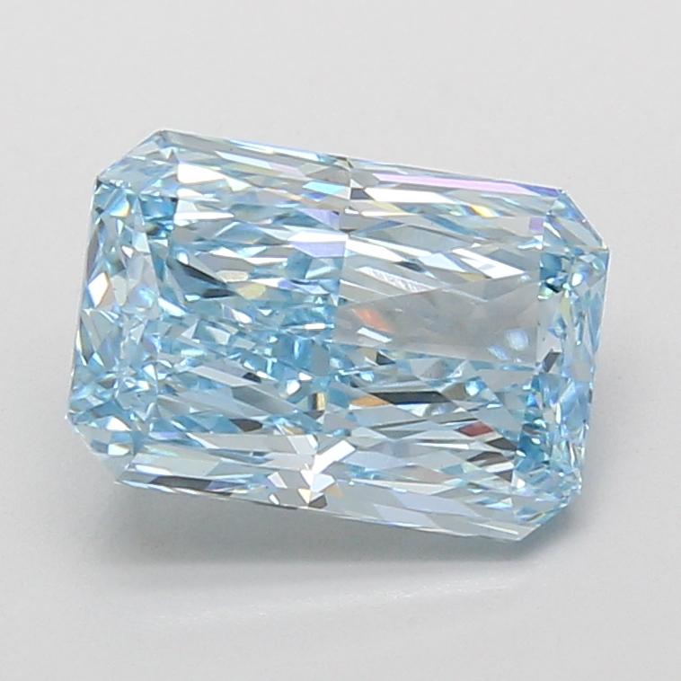3.01 Ct. Fancy Vivid Blue Radiant Lab Grown Diamond