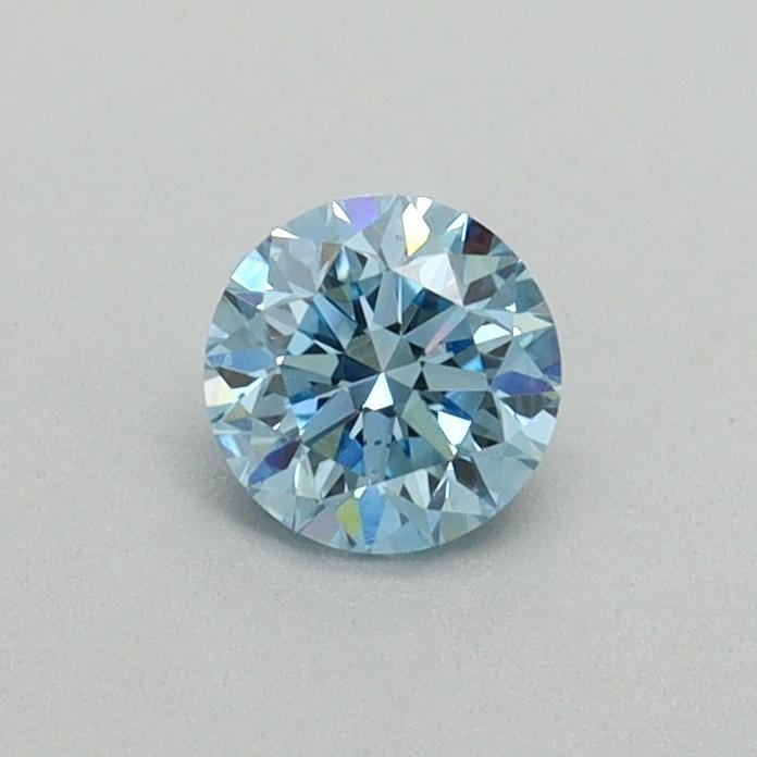 0.34 Ct. Fancy Vivid Blue Round Lab Grown Diamond