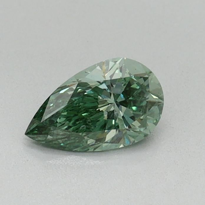 0.40 Ct. Fancy Vivid Green Pear Lab Grown Diamond