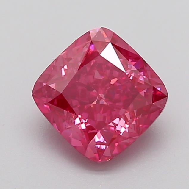 2.00 Ct. Fancy Vivid  Pink Cushion Lab Grown Diamond