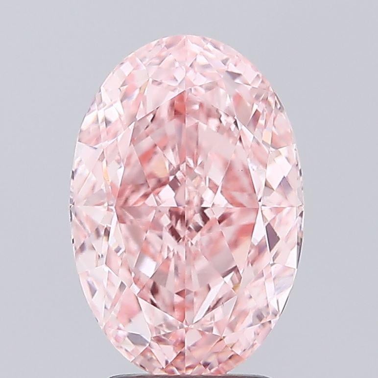 3.50 Ct. Fancy Vivid  Pink Oval Lab Grown Diamond