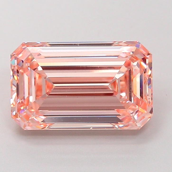 3.71 Ct. Fancy Intense Pink Emerald Lab Grown Diamond