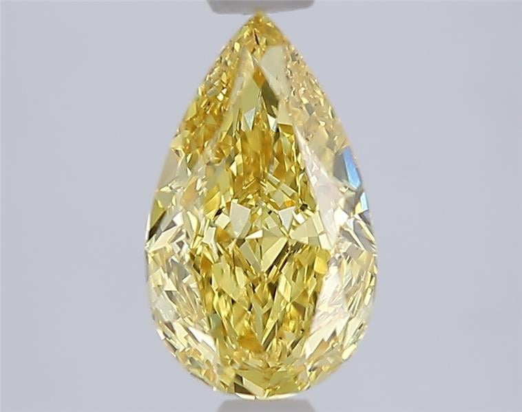 1.51 Ct. Fancy Intense Yellow Pear Lab Grown Diamond