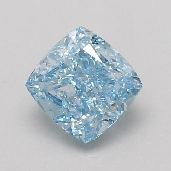 1.00 Ct. Fancy Vivid Blue Cushion Lab Grown Diamond