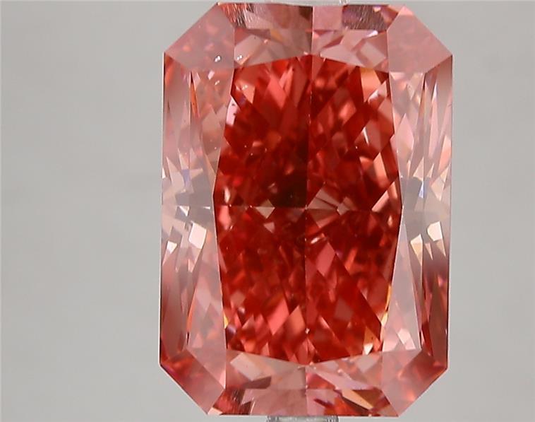 5.14 Ct. Fancy Vivid Pink Radiant Lab Grown Diamond
