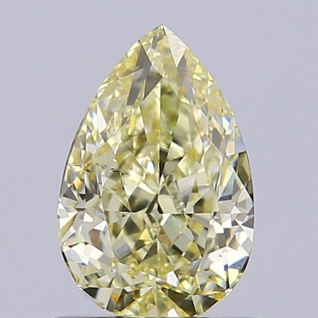 0.85 Ct. Light Yellow Pear Lab Grown Diamond