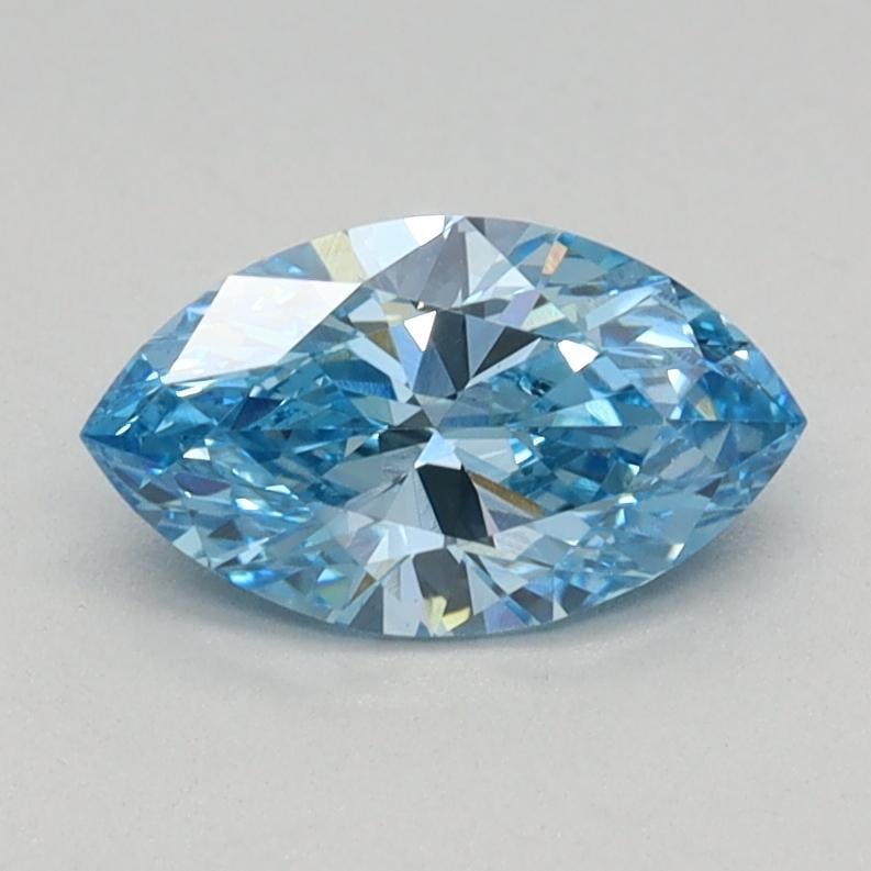0.59 Ct. Fancy Vivid Blue Marquise Lab Grown Diamond