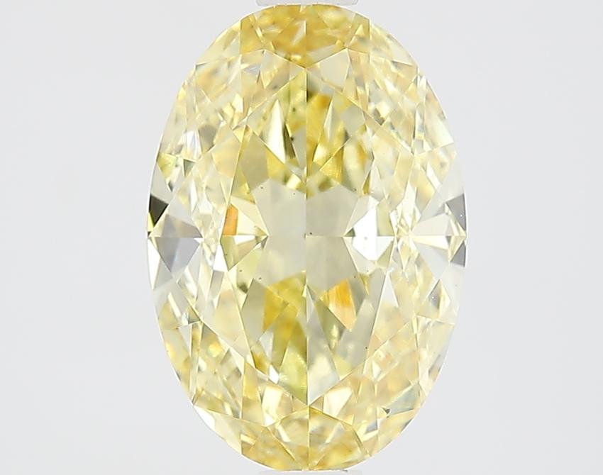 2.09 Ct. Fancy Intense Yellow Oval Lab Grown Diamond