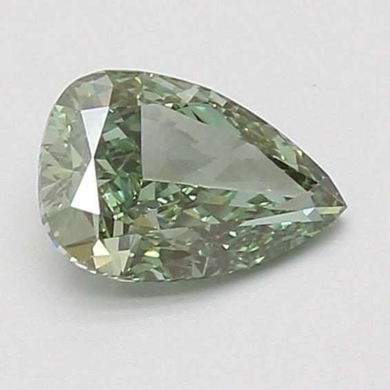 1.00 Ct. Fancy Vivid Green Pear Lab Grown Diamond