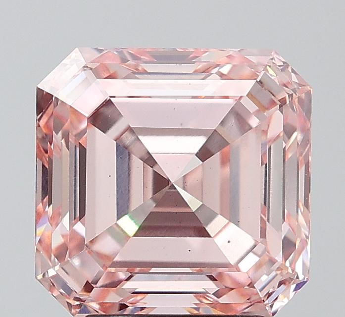 4.00 Ct. Fancy Intense Pink Asscher Lab Grown Diamond