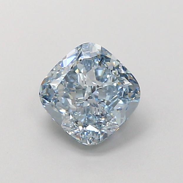 1.02 Ct. Fancy Vivid Blue Cushion Lab Grown Diamond