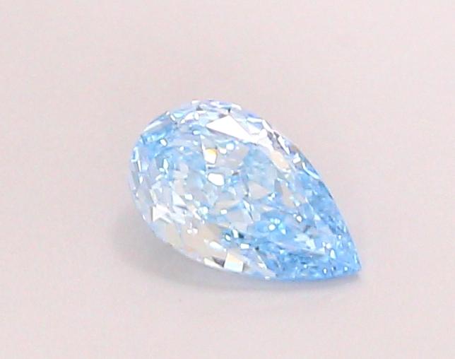 0.44 Ct. Fancy Vivid Blue Pear Lab Grown Diamond