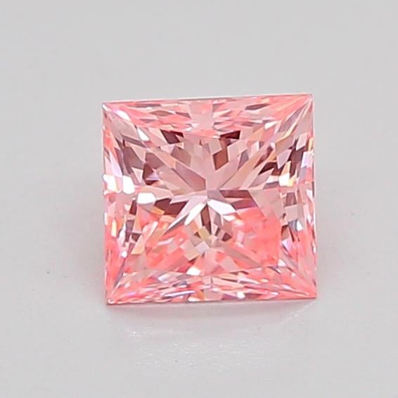 0.77 Ct. Fancy Intense Pink Princess Lab Grown Diamond
