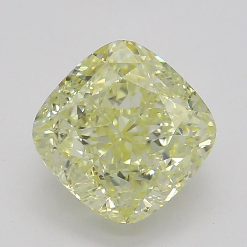 0.92 Ct. Fancy Light Yellow Cushion Diamond