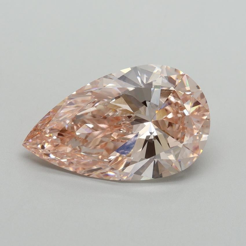 5.60 Ct. Fancy Intense Pink Pear Lab Grown Diamond