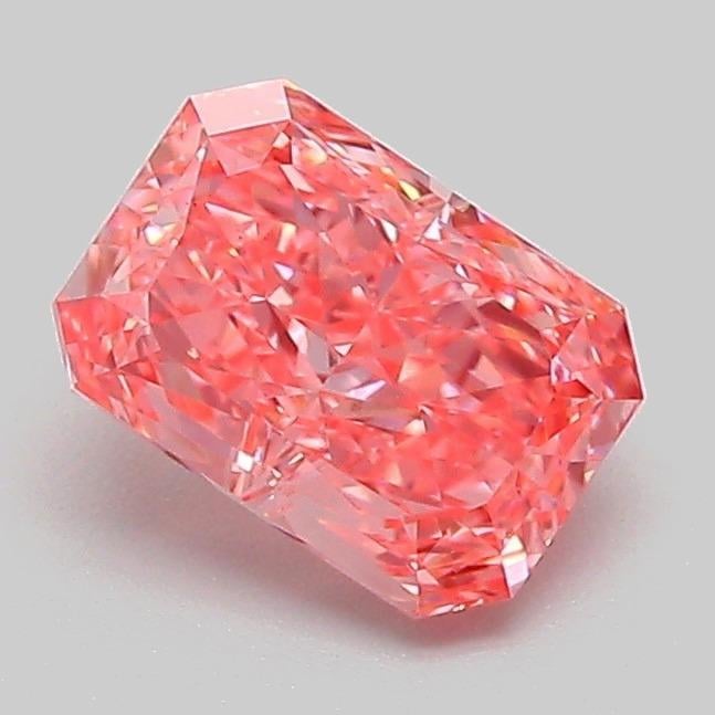 1.10 Ct. Fancy Vivid Pink Radiant Lab Grown Diamond