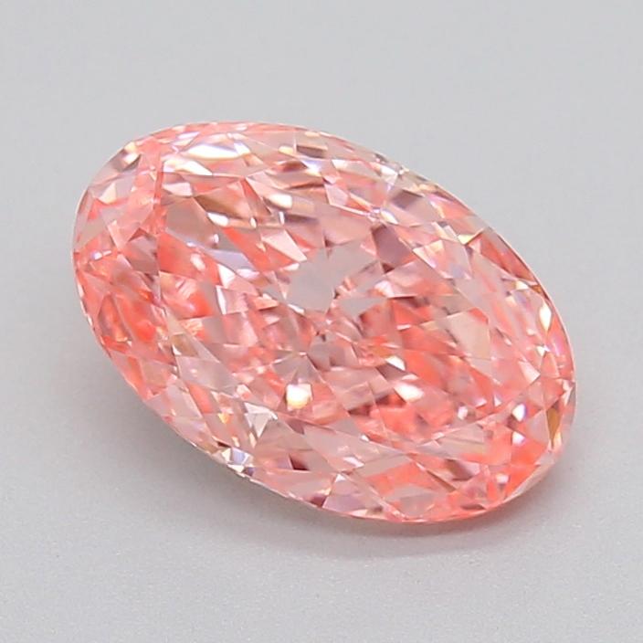 1.90 Ct. Fancy Vivid  Pink Oval Lab Grown Diamond