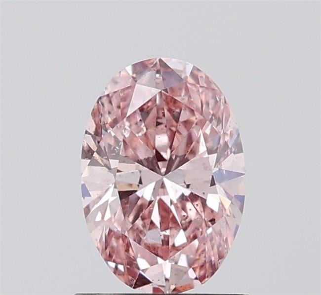 1.01 Ct. Fancy Intense Brownish Pink Oval Lab Grown Diamond