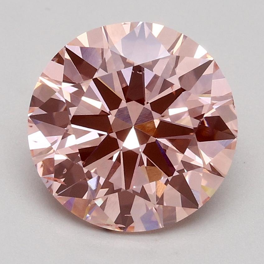 2.00 Ct. Fancy Intense Pink Round Lab Grown Diamond