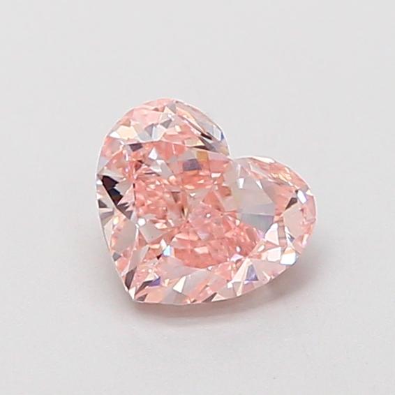 0.59 Ct. Fancy Intense  Pink Heart Lab Grown Diamond