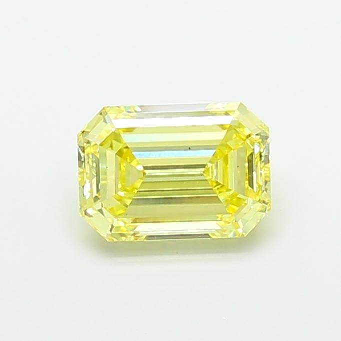 2.43 Ct. Fancy Intense  Yellow Emerald Lab Grown Diamond