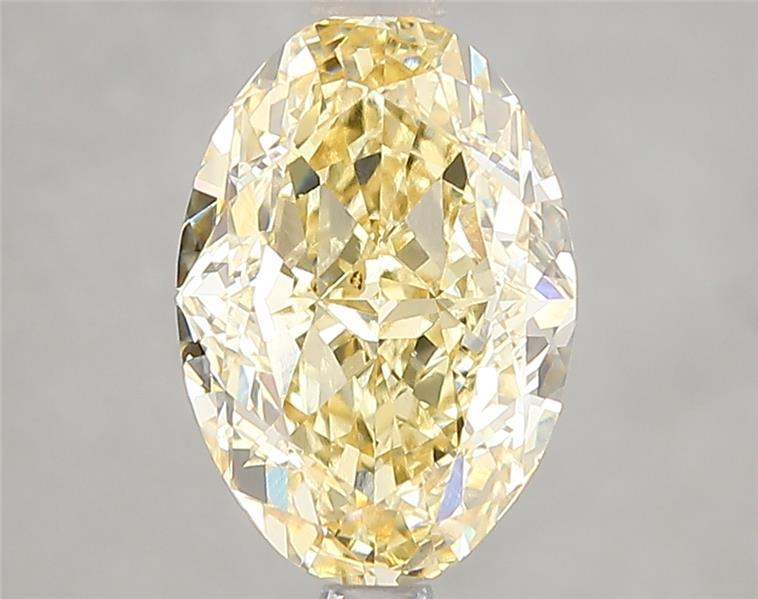 3.01 Ct. Fancy Intense Yellow Oval Lab Grown Diamond