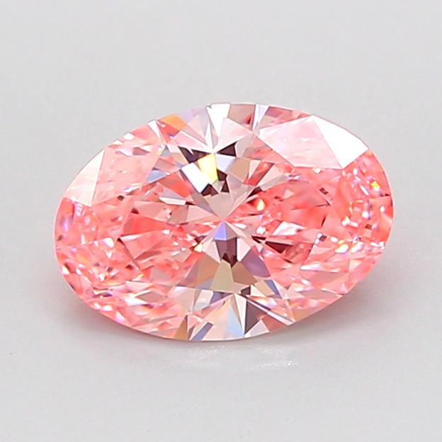 0.90 Ct. Fancy Vivid Pink Oval Lab Grown Diamond