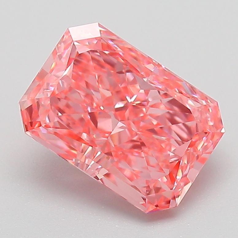 2.09 Ct. Fancy Pink Radiant Lab Grown Diamond