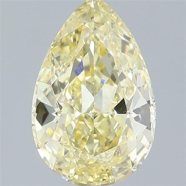 2.09 Ct. Fancy Intense Yellow Pear Lab Grown Diamond