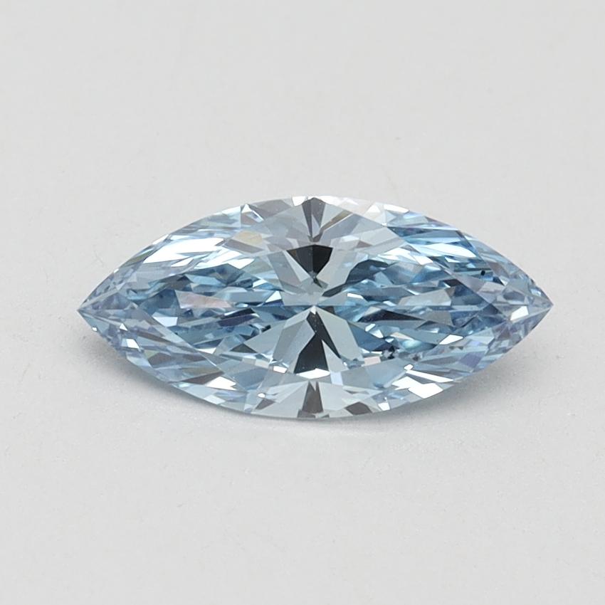 0.78 Ct. Fancy Vivid Blue Marquise Lab Grown Diamond