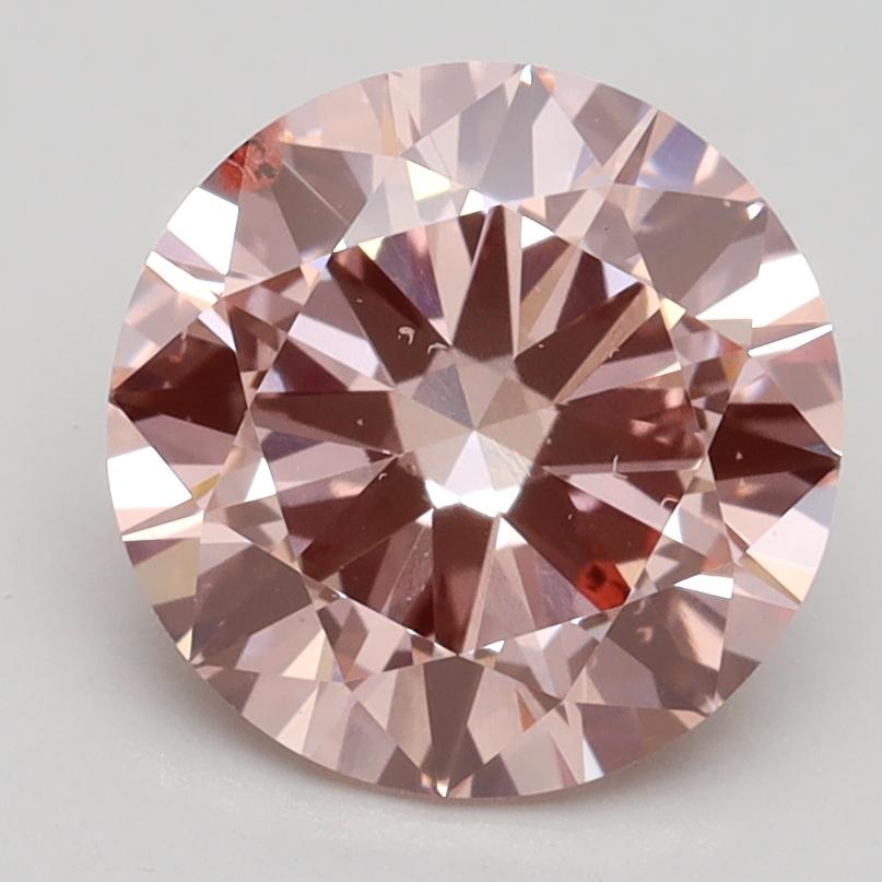2.59 Ct. Fancy Intense Pink Round Lab Grown Diamond