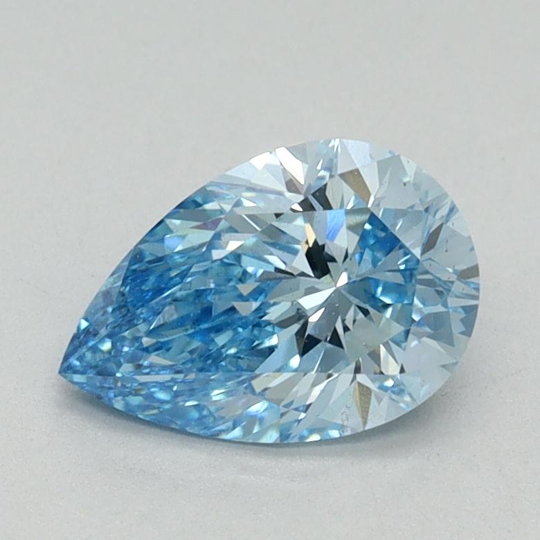 1.01 Ct. Fancy Vivid Blue Pear Lab Grown Diamond