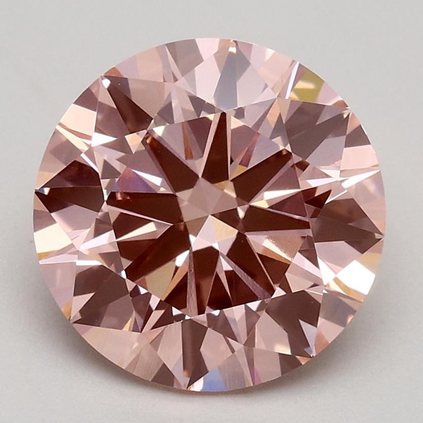 2.11 Ct. Fancy Intense Pink Round Lab Grown Diamond