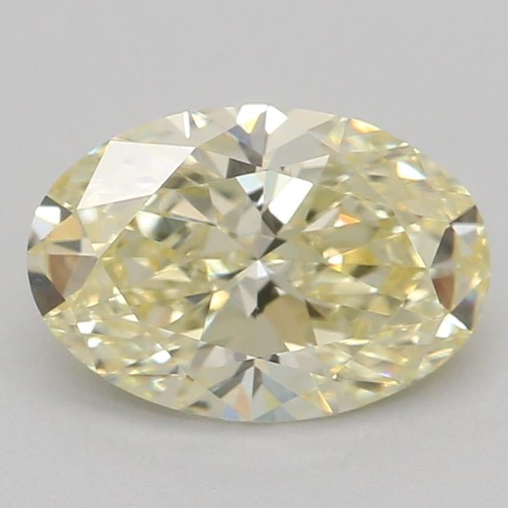 0.76 Ct. Fancy Light Yellow Oval Lab Grown Diamond