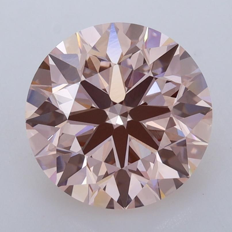 3.31 Ct. Fancy Intense  Pink Round Lab Grown Diamond