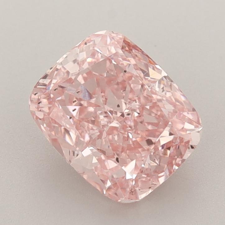 1.70 Ct. Fancy Vivid  Pink Cushion Lab Grown Diamond