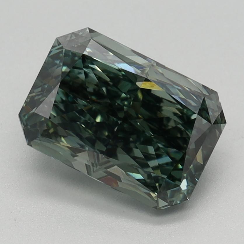 1.64 Ct. Fancy Intense Green Radiant Lab Grown Diamond