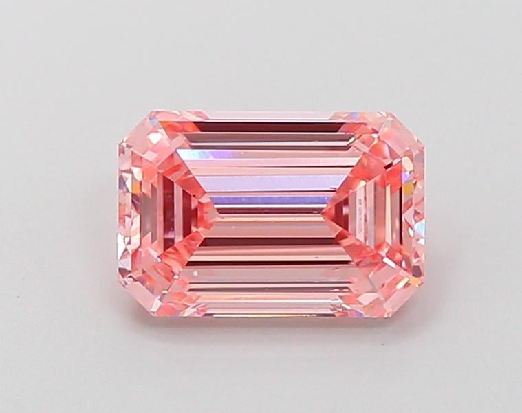 1.71 Ct. Fancy Vivid Pink Emerald Lab Grown Diamond