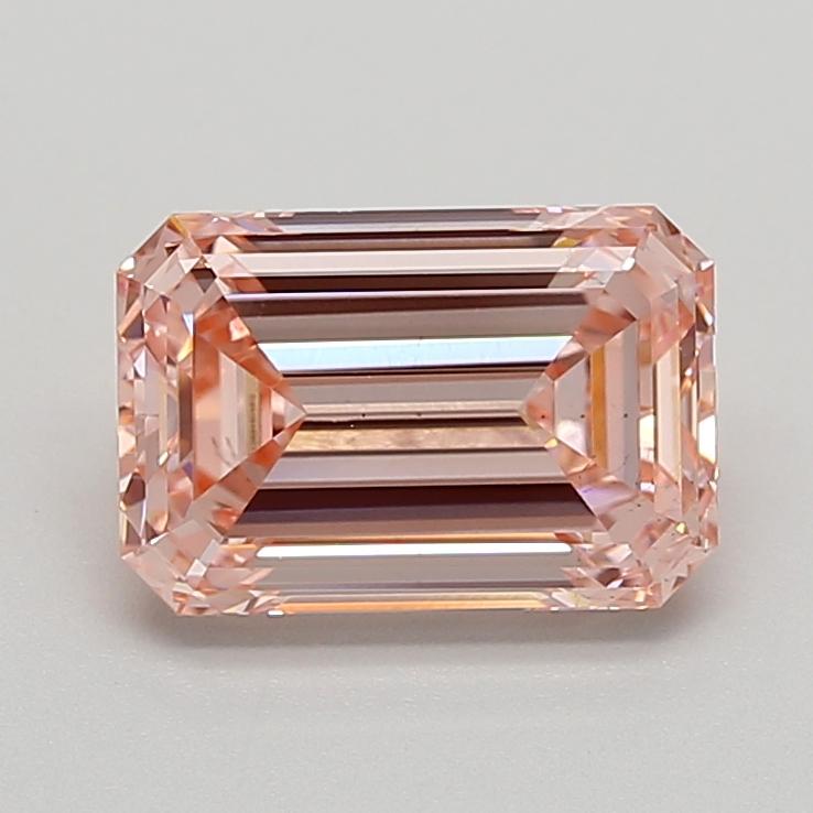 3.05 Ct. Fancy Intense  Pink Emerald Lab Grown Diamond