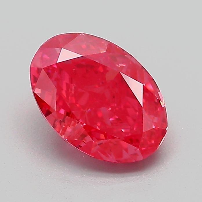 1.12 Ct. Fancy Vivid Pink Oval Lab Grown Diamond