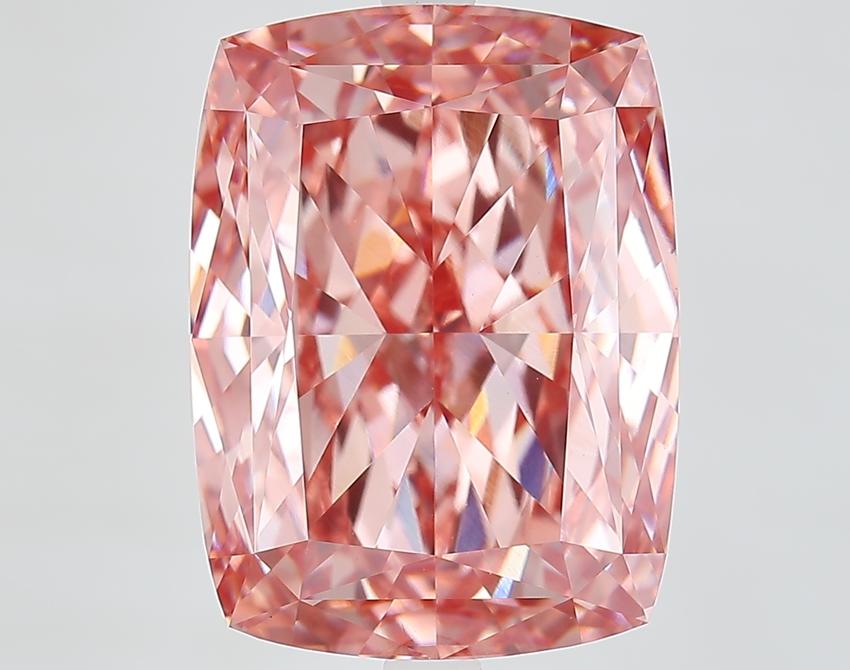 11.52 Ct. Fancy Vivid Pink Cushion Lab Grown Diamond