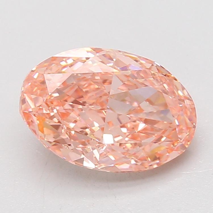 3.03 Ct. Fancy Vivid Pink Oval Lab Grown Diamond