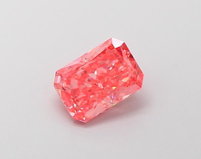1.03 Ct. Fancy Vivid Orange Pink Radiant Lab Grown Diamond