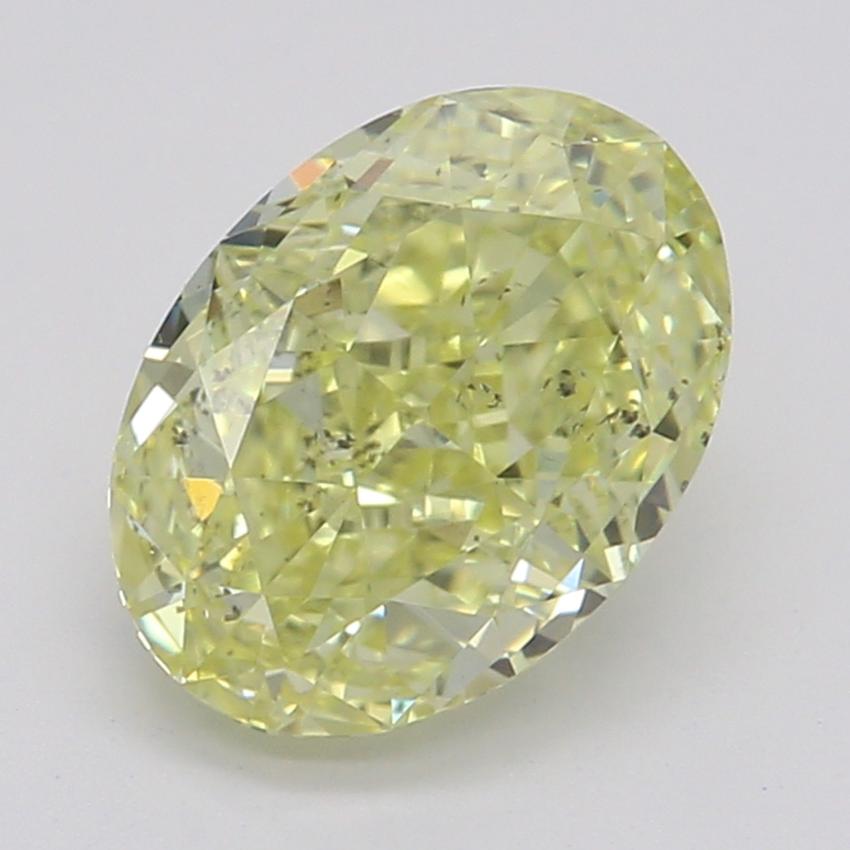 1.02 Ct. Fancy Intense Yellow Oval Diamond